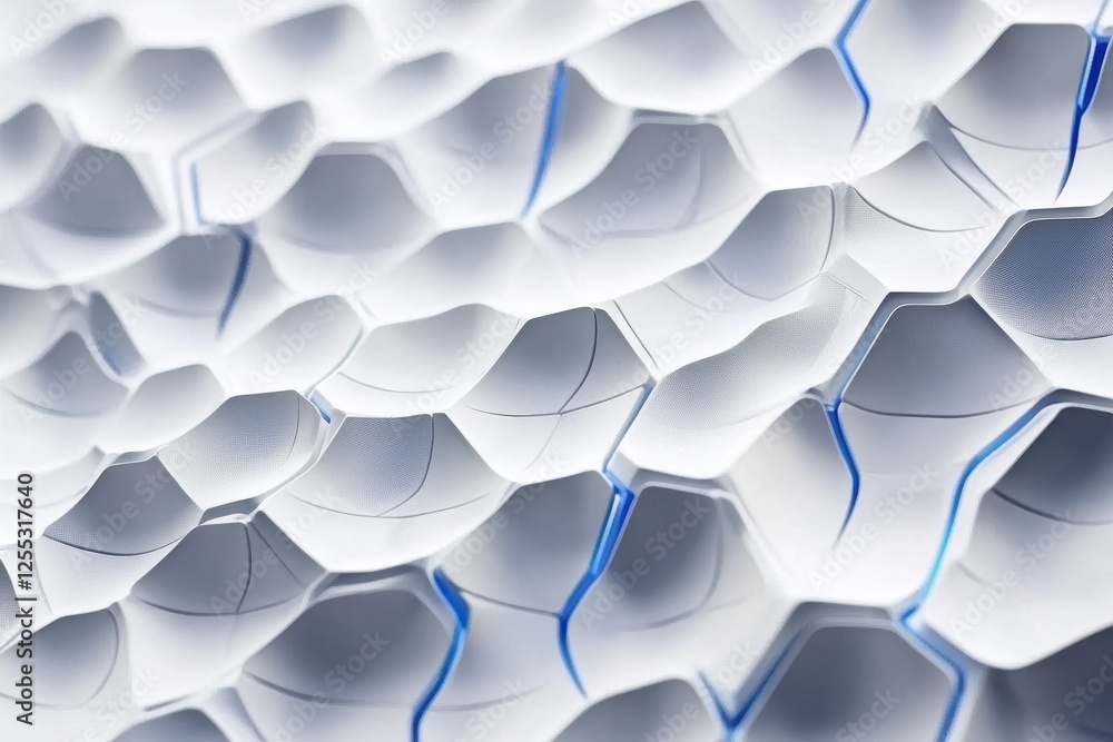 Abstract Hexagonal Pattern Texture with Soft Blue Accents Abstract Hexagonal Pattern Texture with Soft Blue Accents