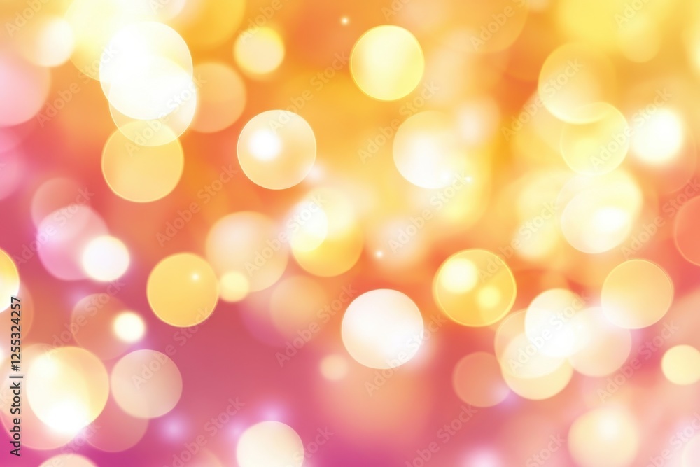 Naklejka premium Soft Bokeh Lights in Warm Tones Creating a Dreamy Background Effect
