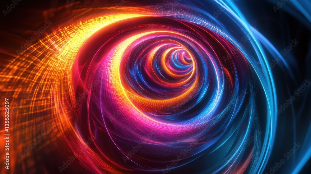Quantum Chip Glowing with Swirling Binary Light Quantum Chip Glowing with Swirling Binary Light