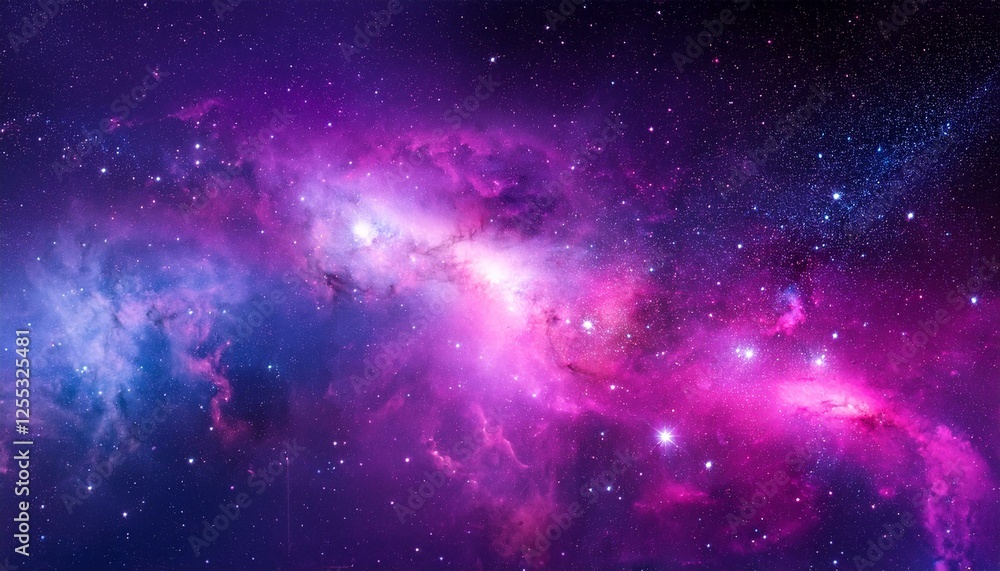 Fototapeta premium Galaxy Background with Pink and Purple