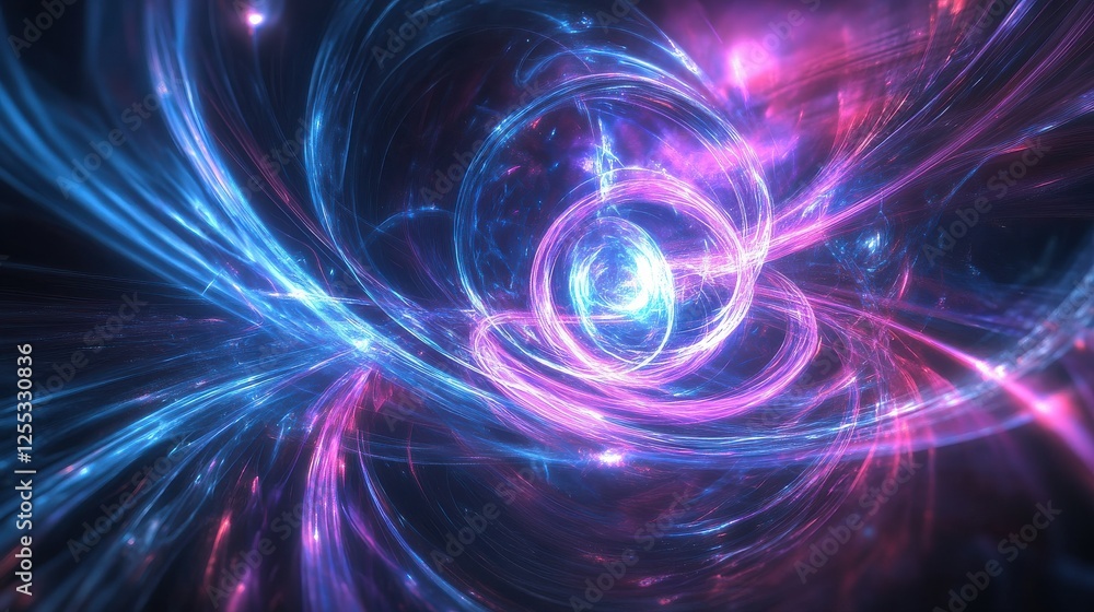 Quantum System Illuminated by Swirling Holographic Quantum System Illuminated by Swirling Holographic