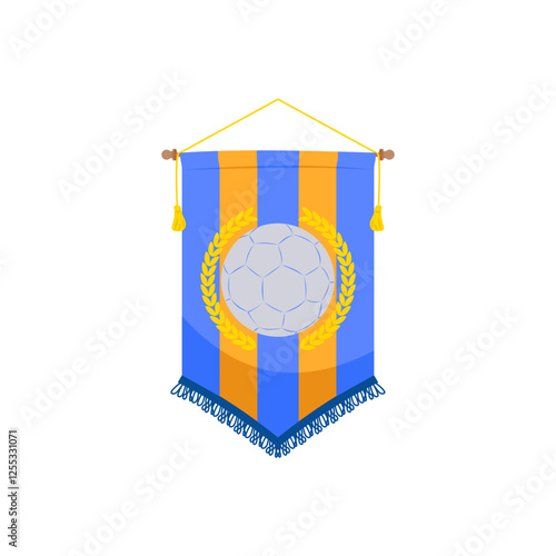 Pennant, Football Championship Soccer Illustration