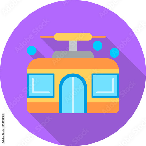 Cable Car Vector Icon