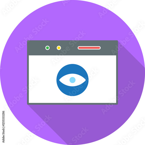 Unique Web Visibility Vector Icon