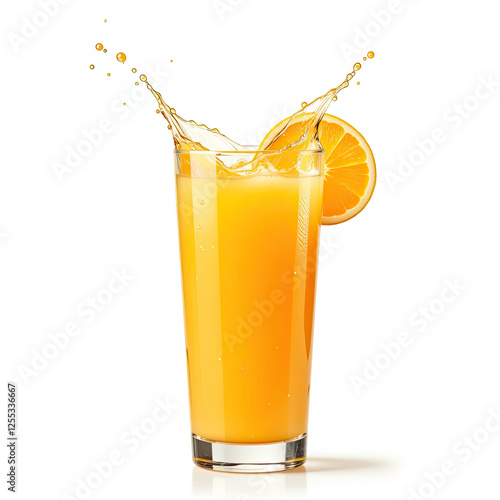 orange juice splash