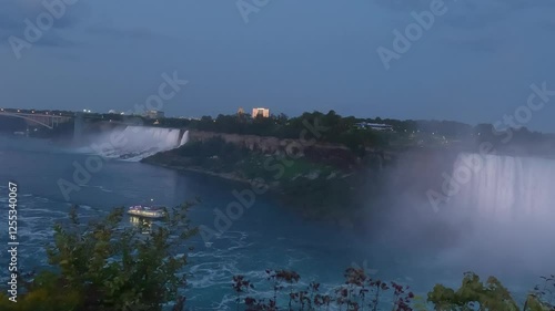 niagara falls at night