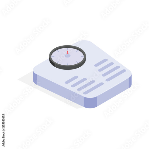 A modern weight scale for measuring body weight and fitness tracking.