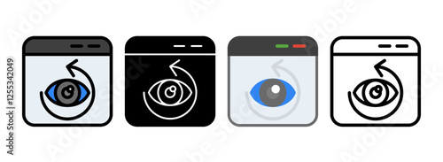 Set of Recently Viewed Icon