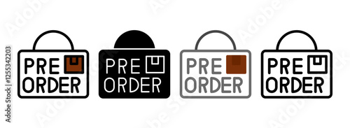 Set of Preorder Icon