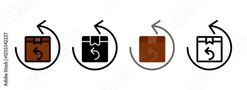 Obraz na plátně Set of Backorder Icon