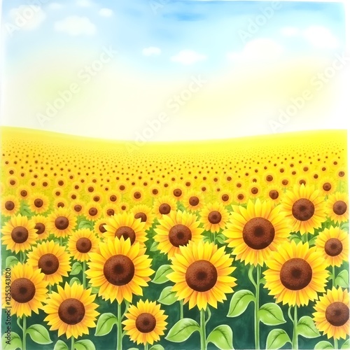 sunflower on the field