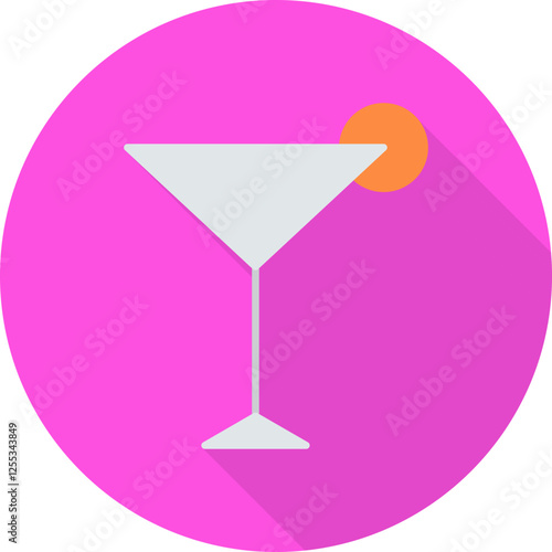 Unique Cosmopolitan Vector Icon