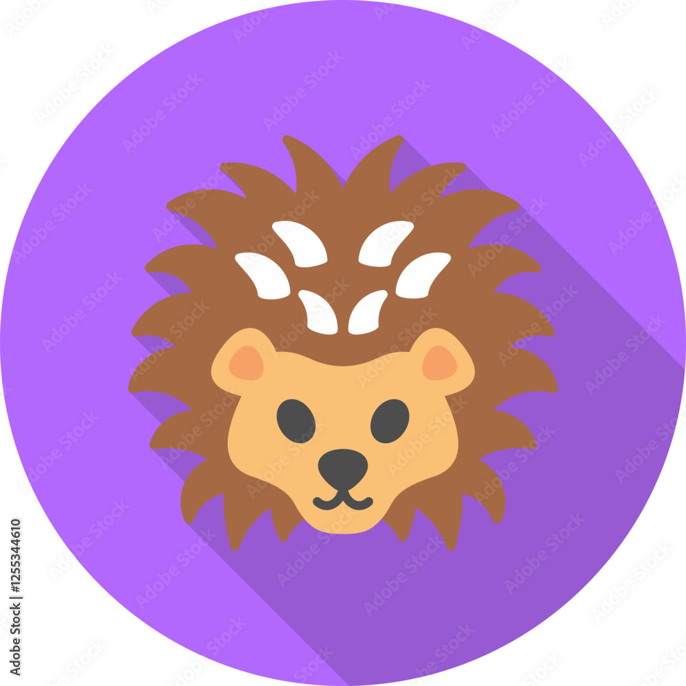 Fototapeta premium Hedgehog Vector Icon