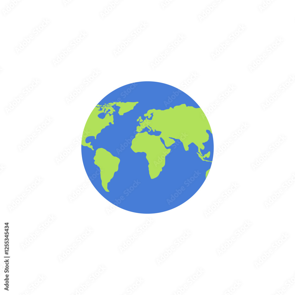 Fototapeta premium Globe earth vector icon. Illustration.