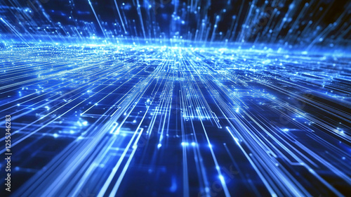 未来的な電子回路のデジタルアート