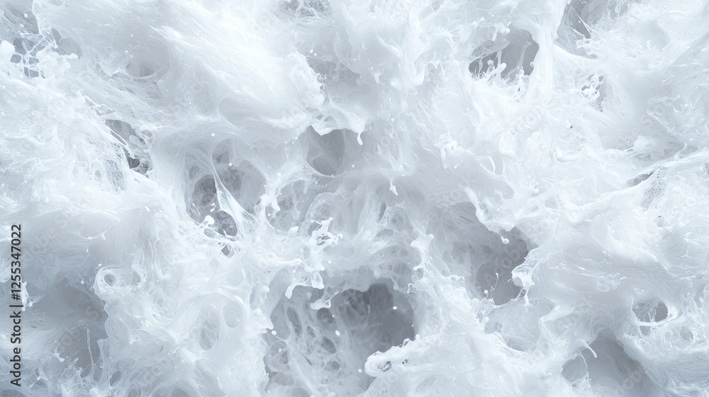 Fototapeta premium Abstract white splashes. Background Fluid movement. Use Stock photography