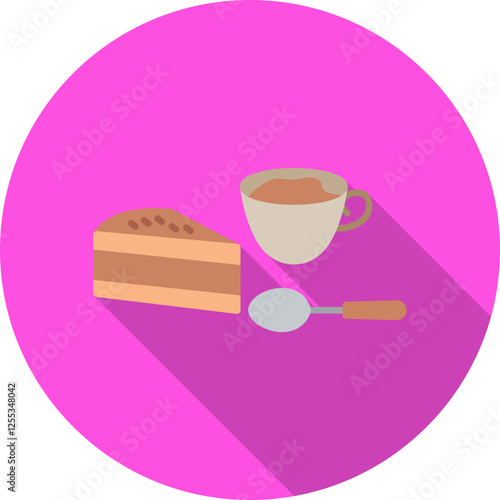 Coffee Served Vector Icon