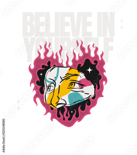 Believe in Yourself - Streetwear T-shirt Design