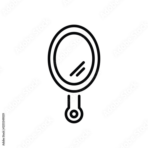 Hand Mirror icon vector stock illustration