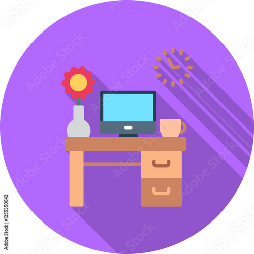 Work Table Vector Icon