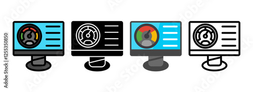 Set of Bandwidth Icon