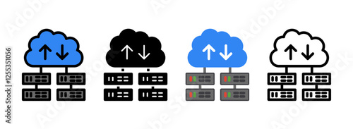 Set of Cloud Workload Icon