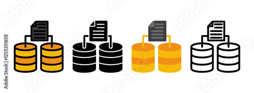 Set of Redundancy Icon