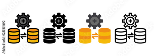 Set of Replication Icon