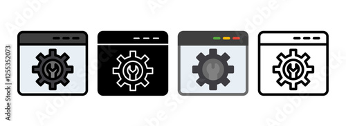 Set of Web Service Icon