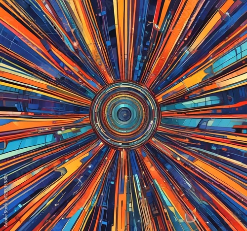 Illustration of abstract technology background.