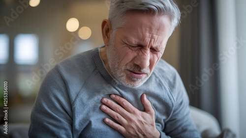 Wallpaper Mural Senior Man Experiencing Chest Pain Discomfort Serious Health Issue Medical Emergency Healthcare Elderly Person Suffering from Acute Pain Medical Condition Adult Male Feeling Unwell Urgent Medical      Torontodigital.ca