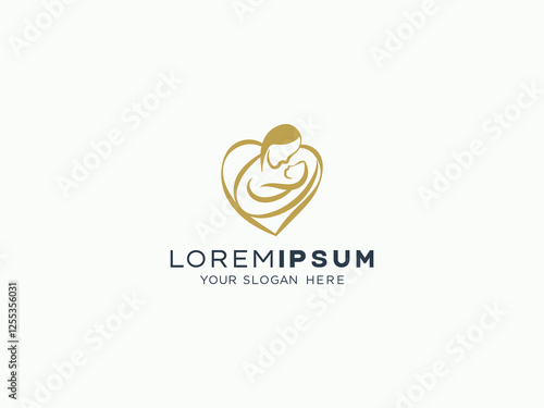 love and care logo design vectore template 