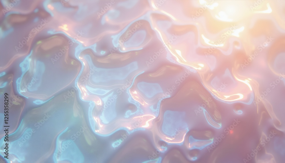 Dreamy Iridescent Flow with Pastel Colors Dreamy Iridescent Flow with Pastel Colors
