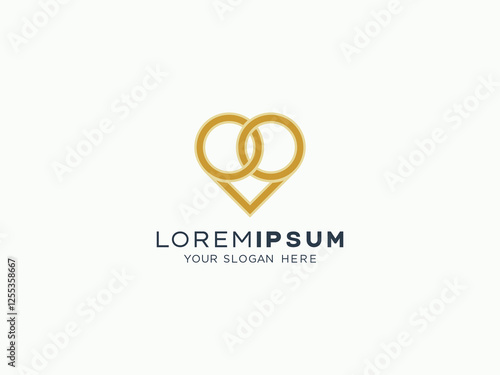 love and care logo design vectore template 