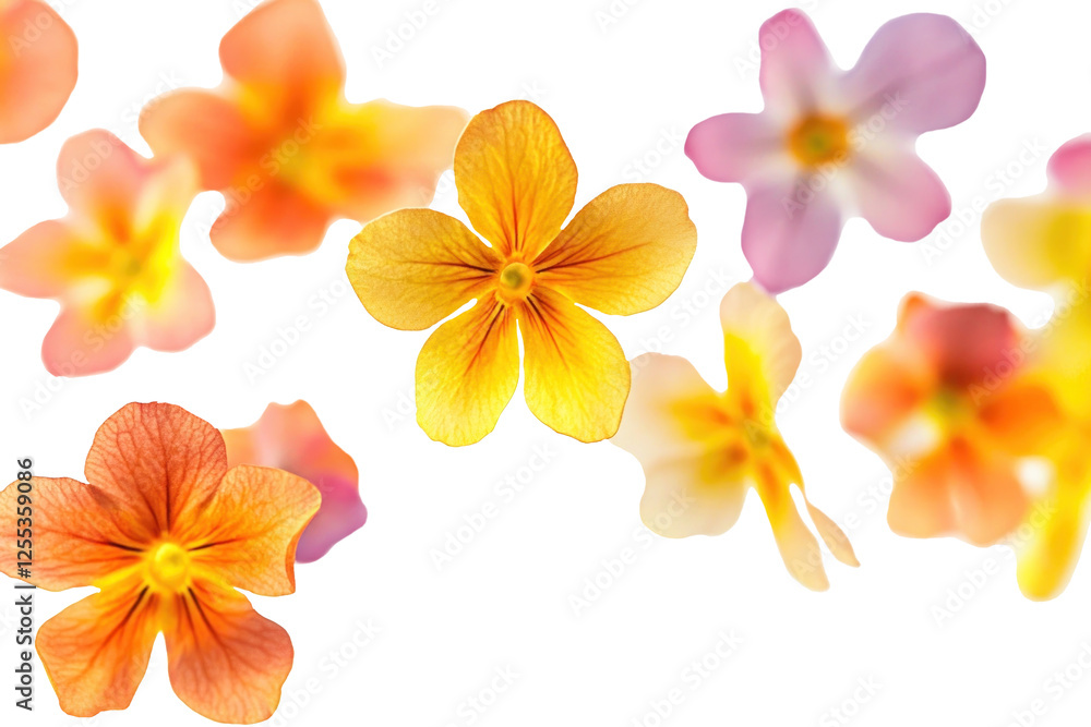 Obraz premium PNG Flowers spring background floating nature.