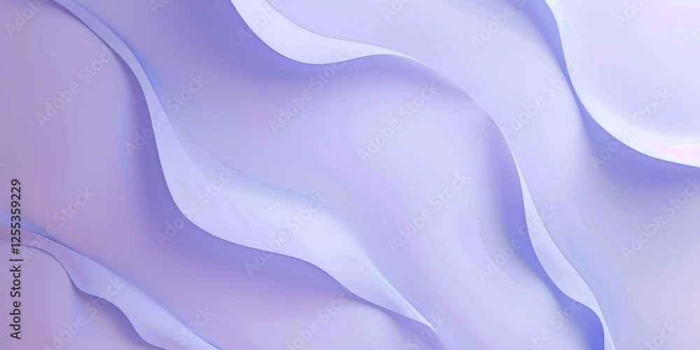 Obraz premium A refined minimalist design with a light periwinkle background, Subtle shapes and smooth gradients, Modern minimalist style
