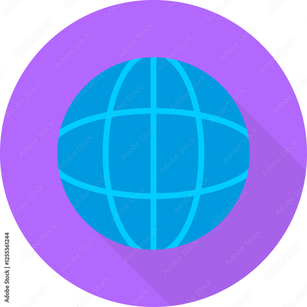 Unique Flat Long Shadow Vector Icon Unique Flat Long Shadow Vector Icon