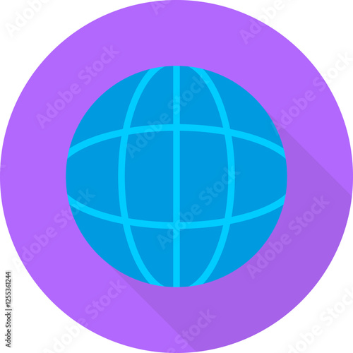Unique Flat Long Shadow Vector Icon