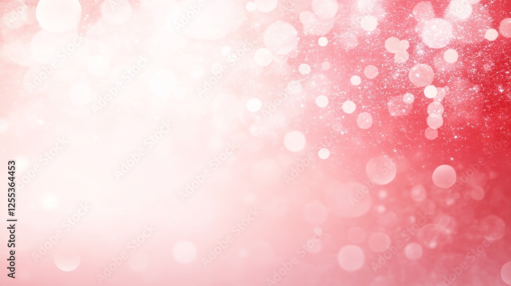 Abstract Red and White Bokeh Light Effects With Glitter Sparkles Background Festive Style Abstract Red and White Bokeh Light Effects With Glitter Sparkles Background Festive Style