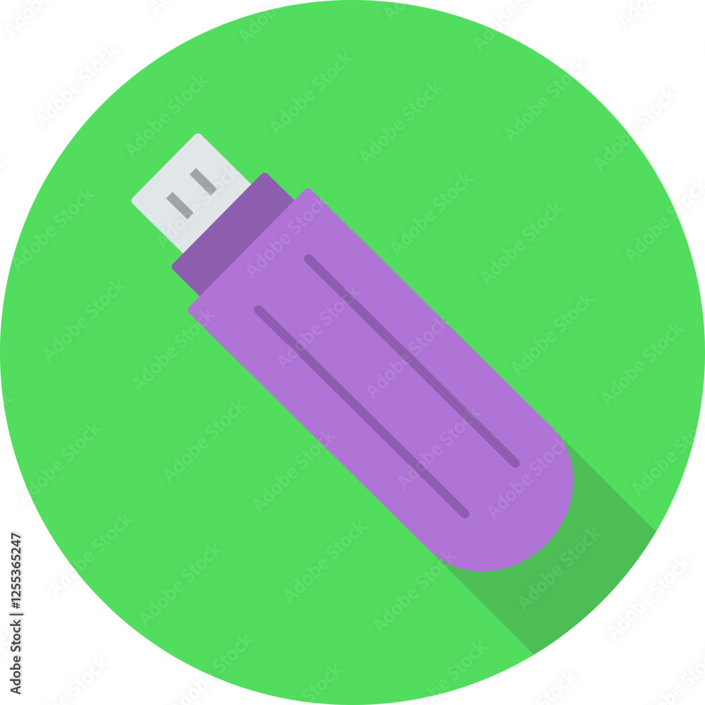 Unique Flat Long Shadow Vector Icon Unique Flat Long Shadow Vector Icon