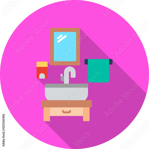 Washbasin Vector Icon