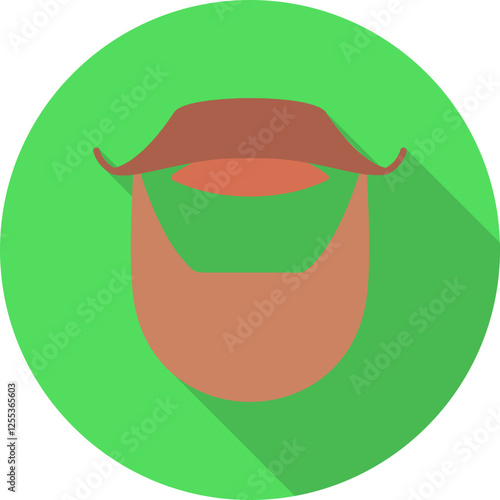 Beard and Moustache Vector Icon