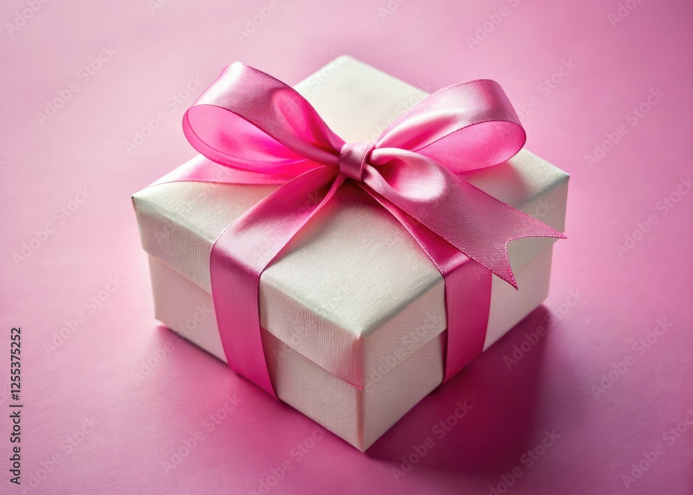 An elegant pink gift box, beautifully presented, perfect for birthdays; candid product photography showcases its soft charm. An elegant pink gift box, beautifully presented, perfect for birthdays; candid product photography showcases its soft charm.
