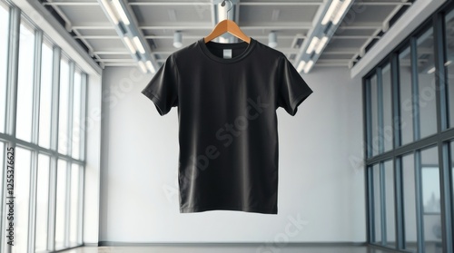 Blank Black T-Shirt Mockup