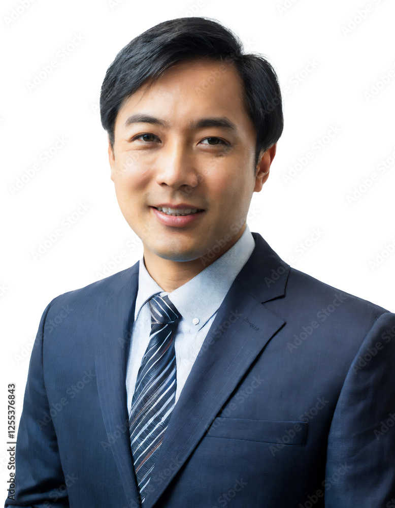 Portrait of only one Man. White Background. Portrait of only one Man. White Background.