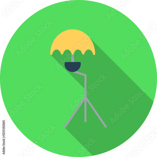 Unique Umbrella Stand Vector Icon