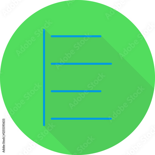 Unique Left Align Vector Icon