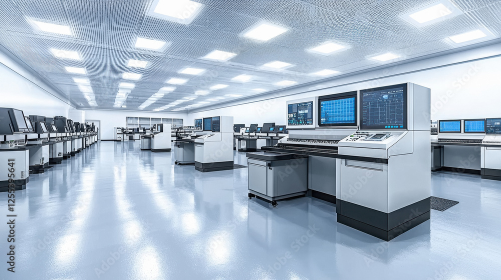 interior view of Factory Clean Room Laboratory interior view of Factory Clean Room Laboratory