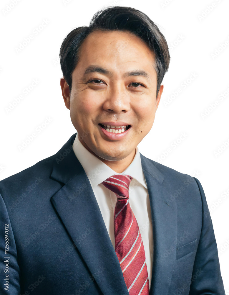 Portrait of only one Man. White Background. Portrait of only one Man. White Background.