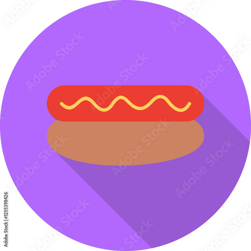 Hot Dog Vector Icon